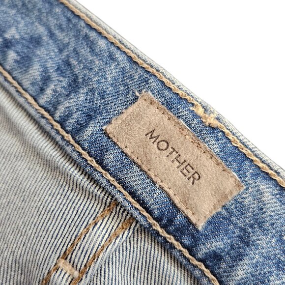 MOTHER The Kick It Jeans in Tequila Sunrise, Cotton, Hi-Rise, Straight, Size 31 - Picture 10 of 12